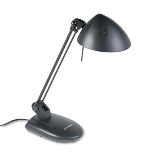 Ledu High-Output Three-Level Halogen Desk Lamp 17 Reach Matte Black LE32529
